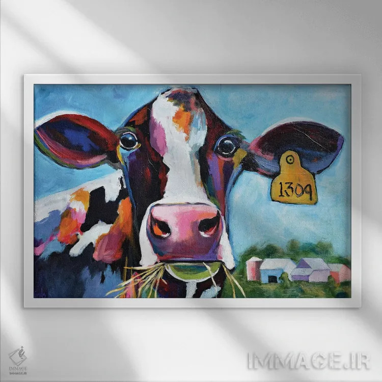 تابلو سال ۱۲۰۹ میلادی (به عدد رومی) اثر دیویدای هینْدز - نمای قابدار سفید