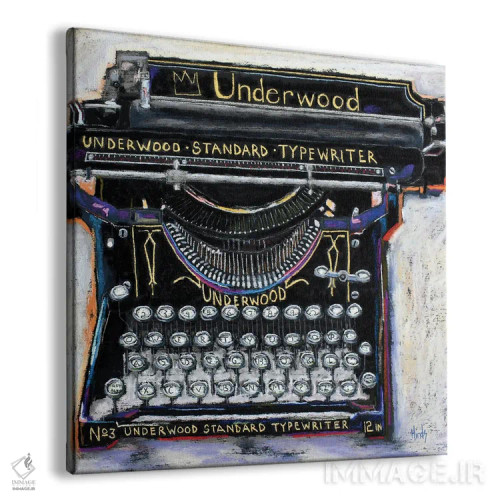 تابلو ماشین تحریر استاندارد آندروود III اثر دیویدای هینْدز - نمای پرسپکتیو محصول