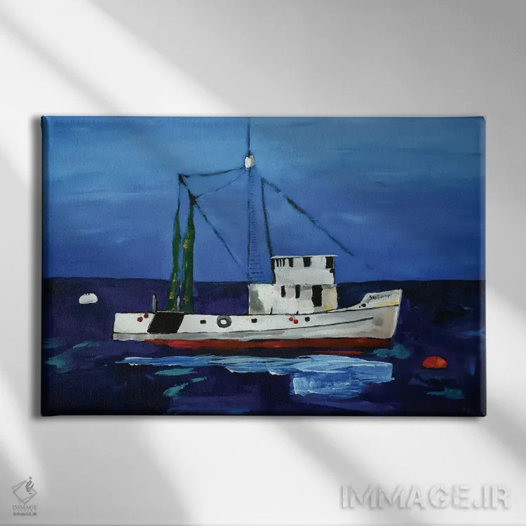 تابلو سن جووانی بر فراز خلیج مانتری اثر دیویدای هینْدز - نمای روبهرو روی دیوار