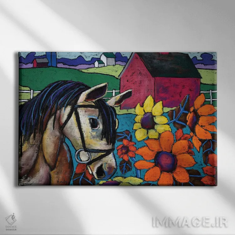 تابلو اوه! (ابراز شگفتی) اثر دیویدای هینْدز - نمای روبهرو روی دیوار