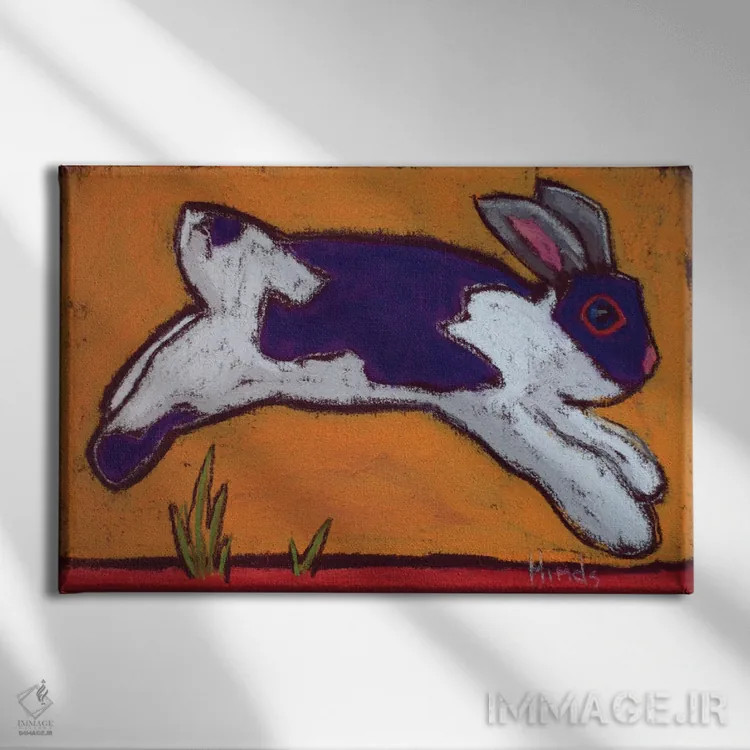 تابلو هیپیتی هاپ (پرش شاد) اثر دیویدای هینْدز - نمای روبهرو روی دیوار