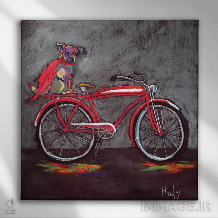 تابلو قهرمان اثر دیویدای هینْدز - نمای روبهرو روی دیوار