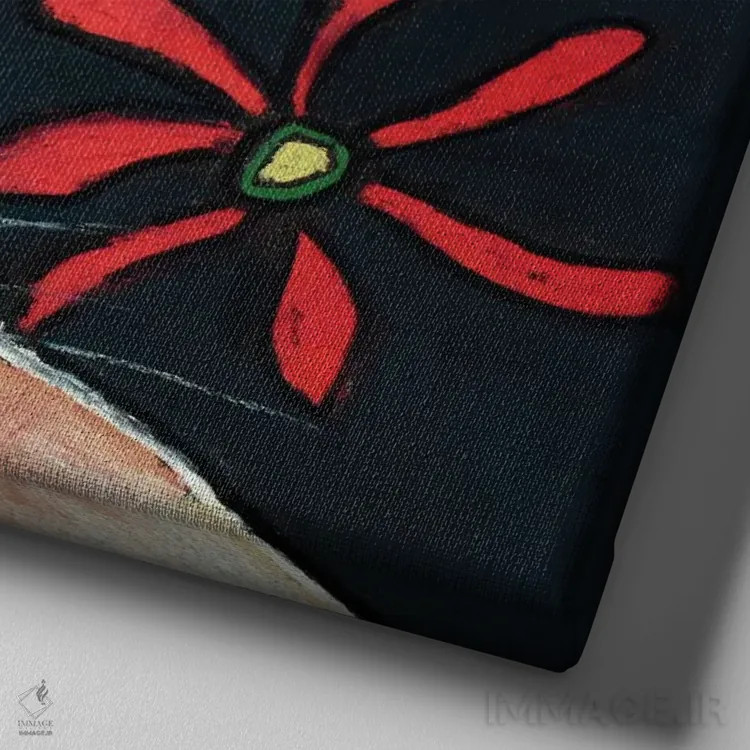 تابلو جکِ خرگوش اثر دیویدای هینْدز - نمای نزدیک بافت بوم