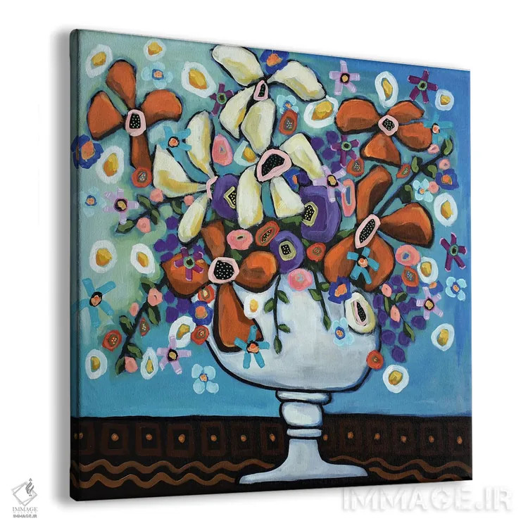 تابلو پانچ پرتقالی اثر دیویدای هینْدز - نمای پرسپکتیو محصول