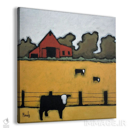 تابلو در مرتع طلایی اثر دیویدای هینْدز - نمای پرسپکتیو محصول