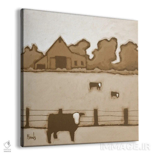 تابلو در مرتع طلایی اثر دیویدای هینْدز - نمای پرسپکتیو محصول