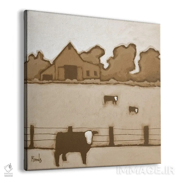 تابلو در مرتع طلایی اثر دیویدای هینْدز - نمای پرسپکتیو محصول