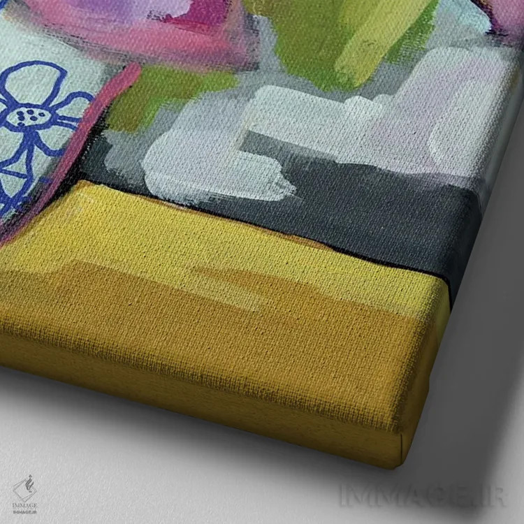 تابلو زادگاه اثر دیویدای هینْدز - نمای نزدیک بافت بوم