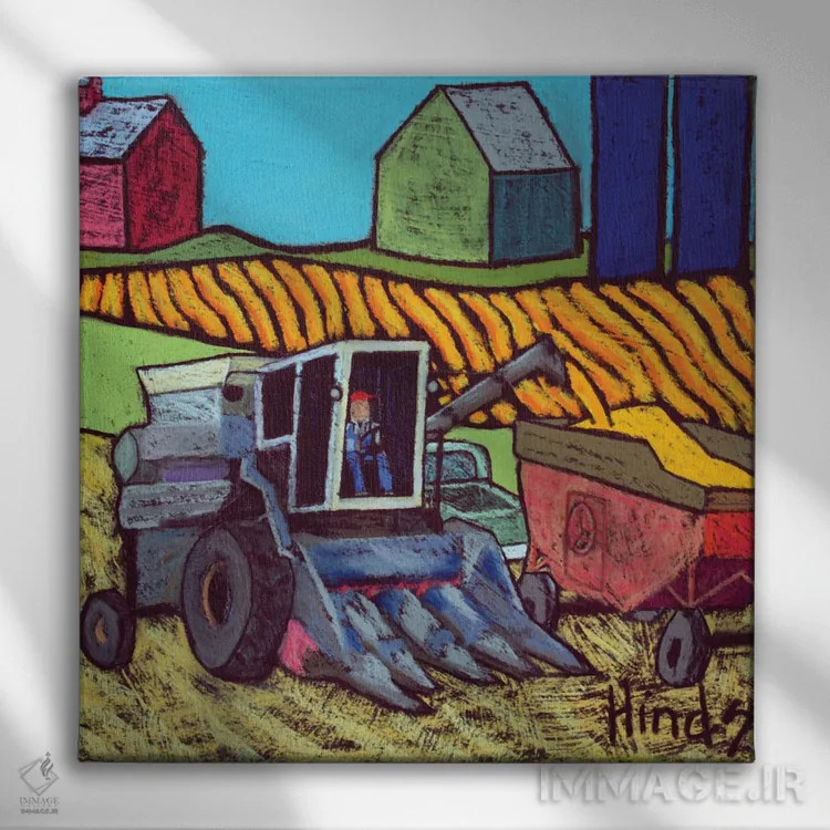 تابلو گلنور (نام خاص – نیاز به ابهامزدایی) اثر دیویدای هینْدز - نمای روبهرو روی دیوار