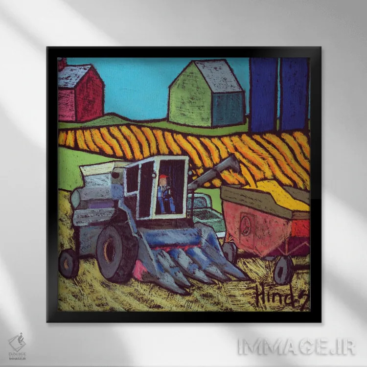 تابلو گلنور (نام خاص – نیاز به ابهامزدایی) اثر دیویدای هینْدز - نمای قابدار مشکی