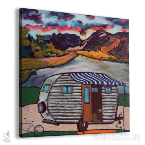 تابلو دریاچه همت اثر دیویدای هینْدز - نمای پرسپکتیو محصول