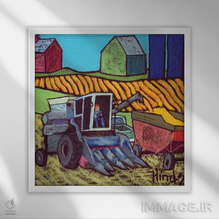 تابلو گلنور (نام خاص – نیاز به ابهامزدایی) اثر دیویدای هینْدز - نمای قابدار سفید