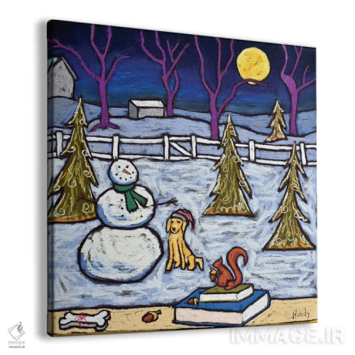 تابلو سنجاب کوچک در حال لذت بردن از منظره اثر دیویدای هینْدز - نمای پرسپکتیو محصول