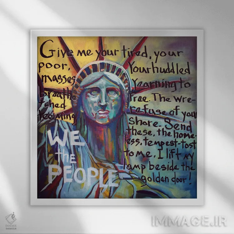 تابلو خانه اثر دیویدای هینْدز - نمای قابدار سفید