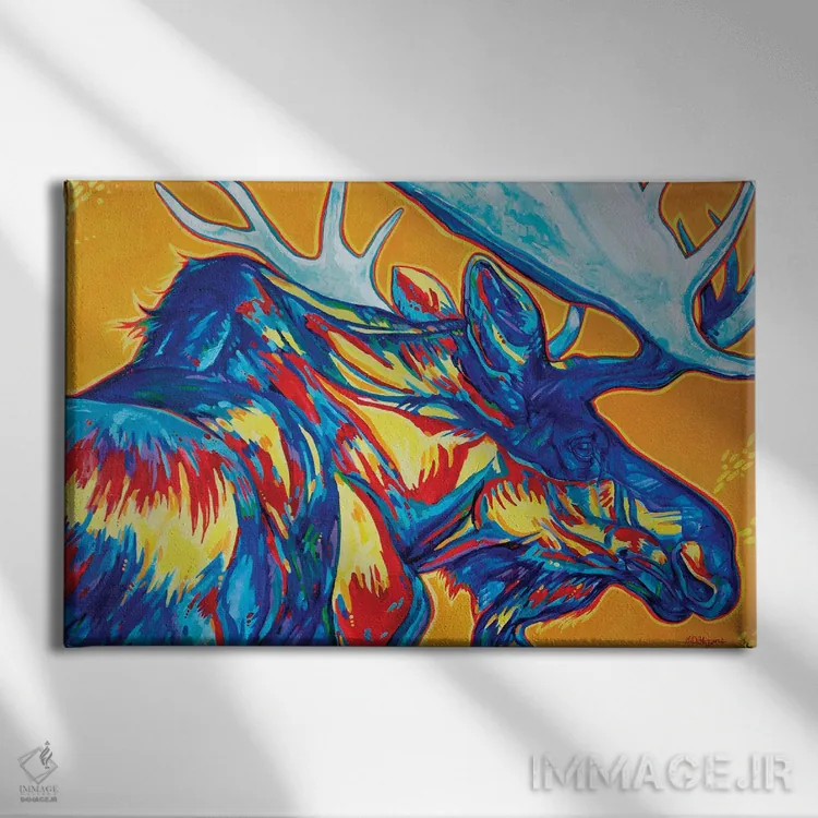 تابلو خیالپردازی اثر دریک هیگینز - نمای روبهرو روی دیوار