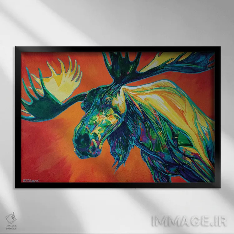 تابلو باشکوه/مجلل اثر دریک هیگینز - نمای قابدار مشکی