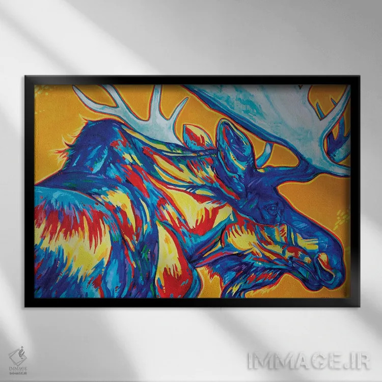 تابلو خیالپردازی اثر دریک هیگینز - نمای قابدار مشکی