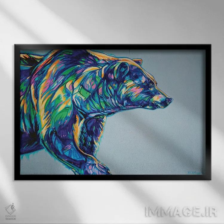 تابلو قدرت یک نفر اثر دریک هیگینز - نمای قابدار مشکی