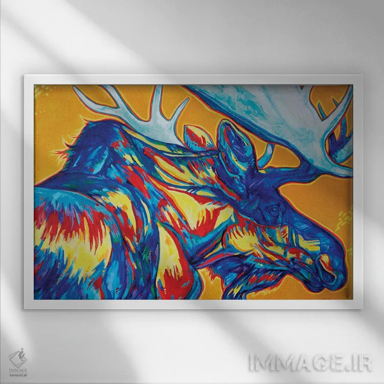 تابلو خیالپردازی اثر دریک هیگینز - نمای قابدار سفید