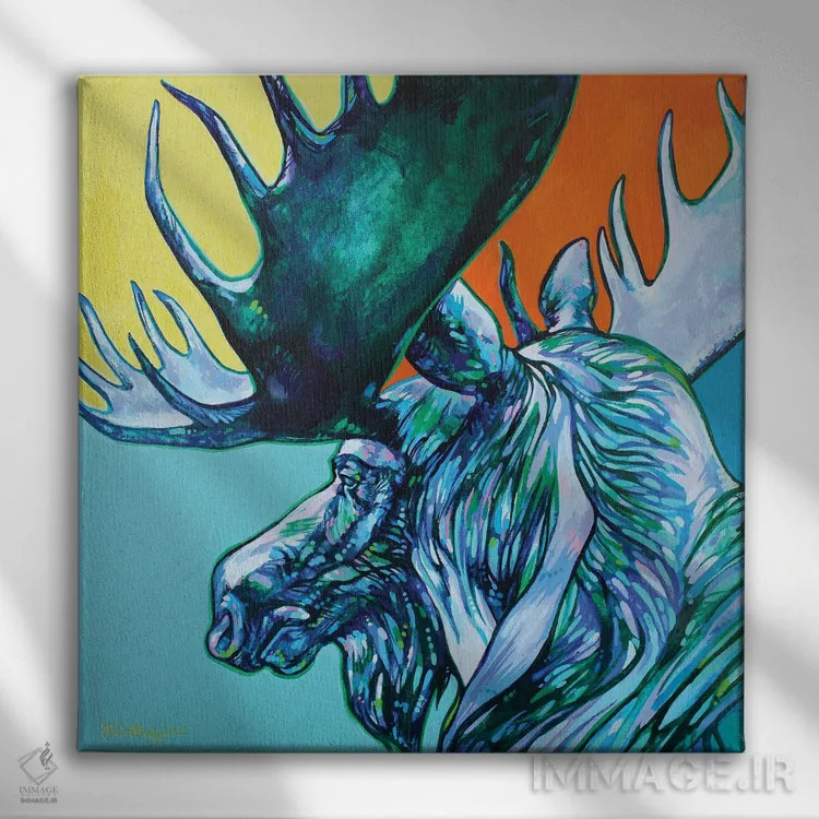 تابلو چشمان دوردست اثر دریک هیگینز - نمای روبهرو روی دیوار