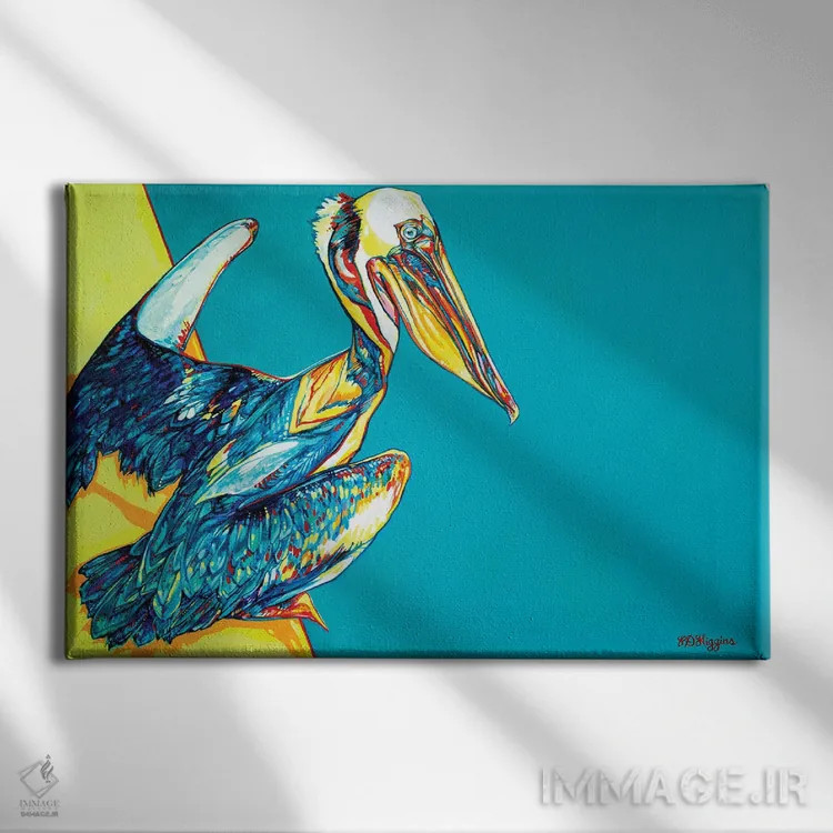 تابلو پلیکان چارلستون اثر دریک هیگینز - نمای روبهرو روی دیوار