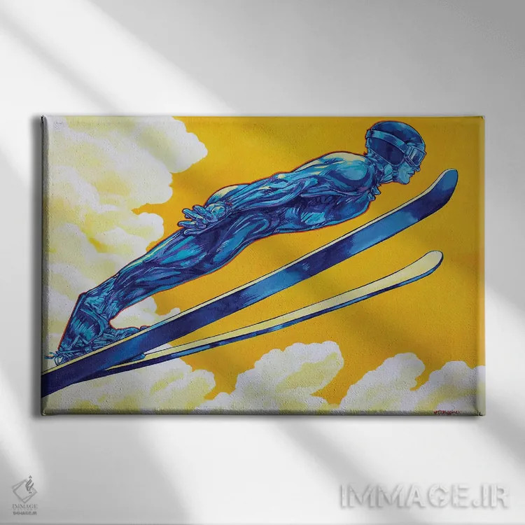 تابلو اسکیپرنده اثر دریک هیگینز - نمای روبهرو روی دیوار