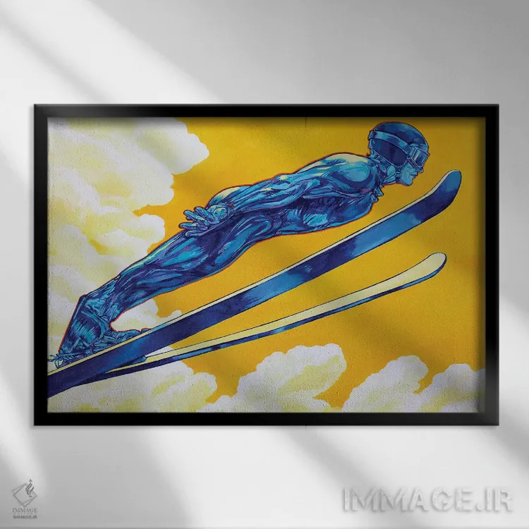 تابلو اسکیپرنده اثر دریک هیگینز - نمای قابدار مشکی