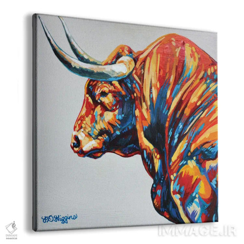 تابلو تورو (گاوی اسپانیایی) اثر دریک هیگینز - نمای پرسپکتیو محصول