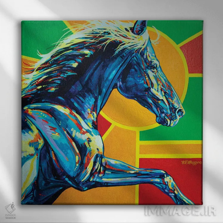 تابلو سگ خورشید (پدیده جوی) اثر دریک هیگینز - نمای روبهرو روی دیوار