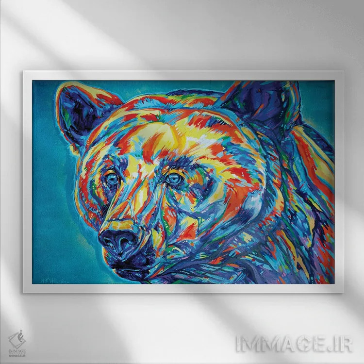 تابلو کالیستو (نام قمری از مشتری یا اسطورهای) اثر دریک هیگینز - نمای قابدار سفید