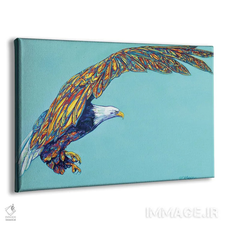 تابلو پرواز عقاب اثر دریک هیگینز - نمای پرسپکتیو محصول