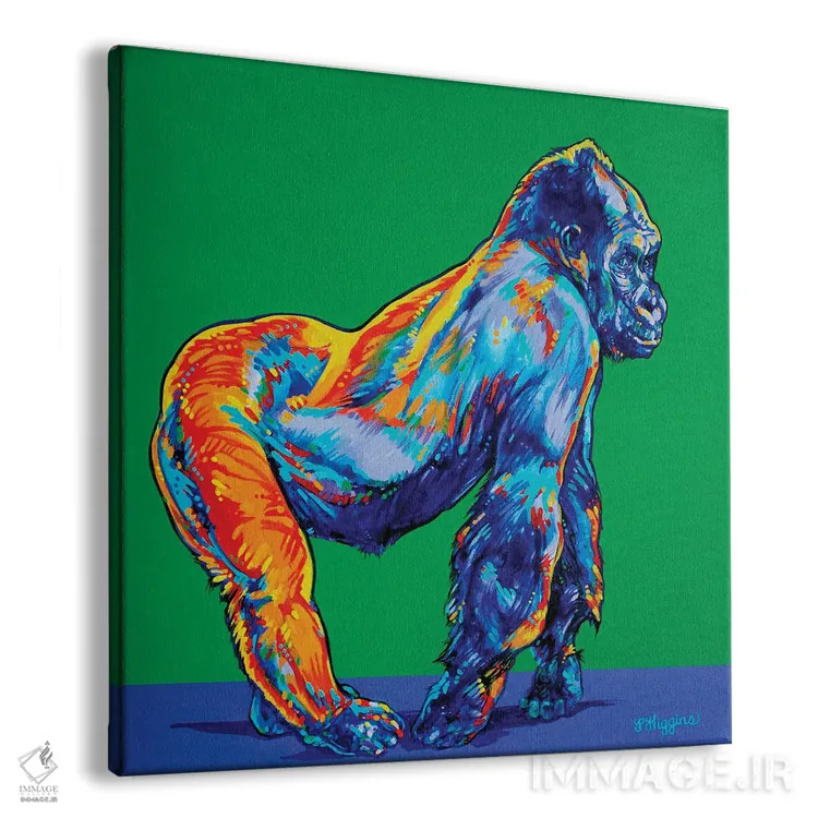 تابلو گوریل اثر دریک هیگینز - نمای پرسپکتیو محصول