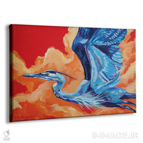 تابلو آتش در آسمان اثر دریک هیگینز - نمای پرسپکتیو محصول