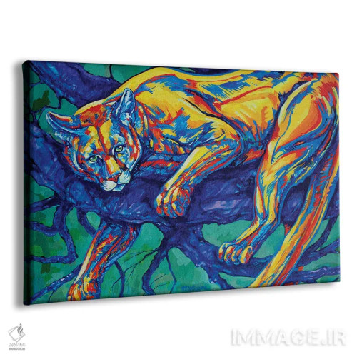 تابلو پوما (گربهوحشی آمریکایی) اثر دریک هیگینز - نمای پرسپکتیو محصول