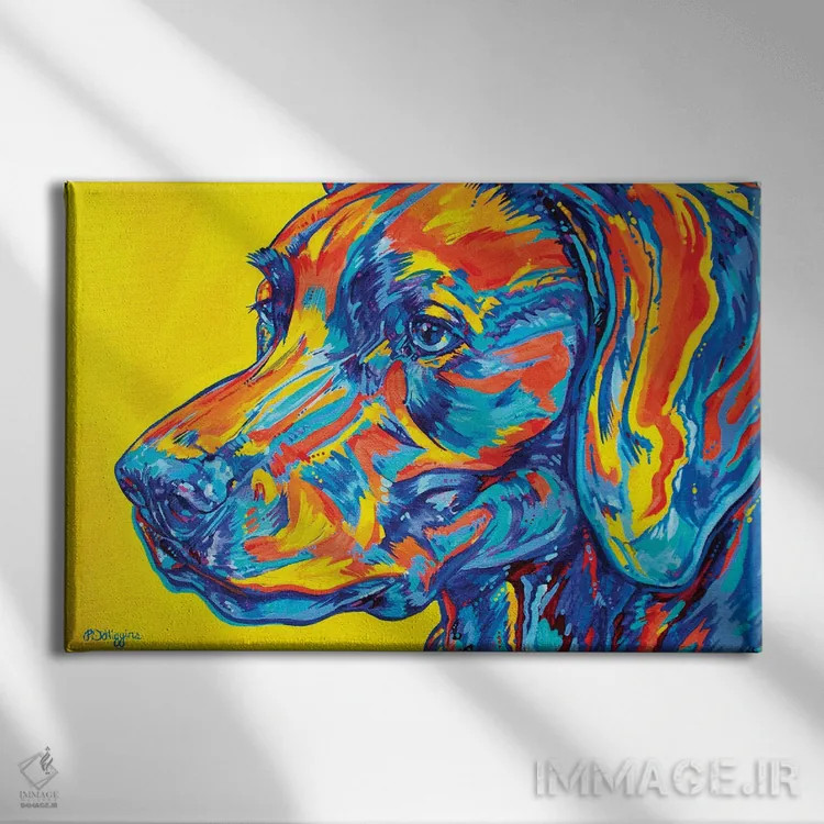 تابلو دوست وفادار اثر دریک هیگینز - نمای روبهرو روی دیوار