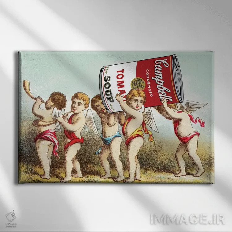 تابلو ما یک میانوعده داریم اثر دیکاتمی - نمای روبهرو روی دیوار