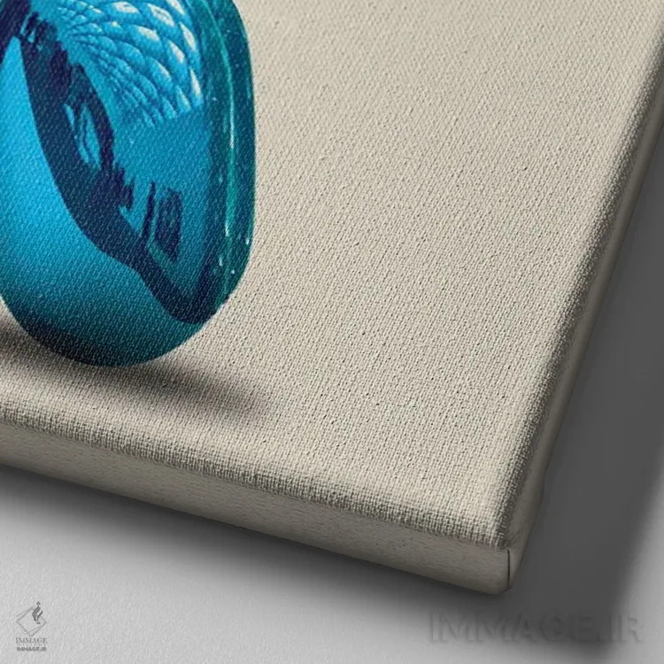 تابلو فاتح جعلی اثر دیکاتمی - نمای نزدیک بافت بوم