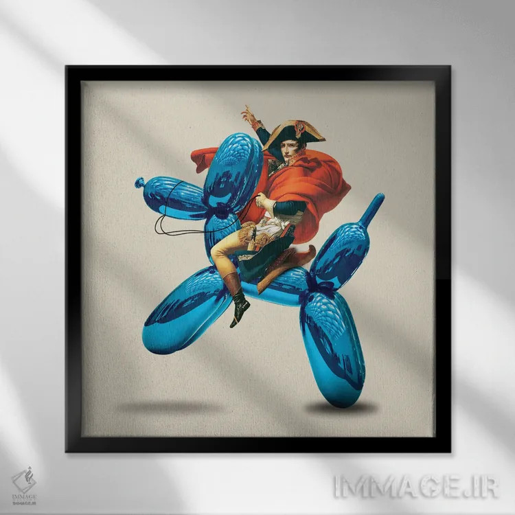 تابلو فاتح جعلی اثر دیکاتمی - نمای قابدار مشکی