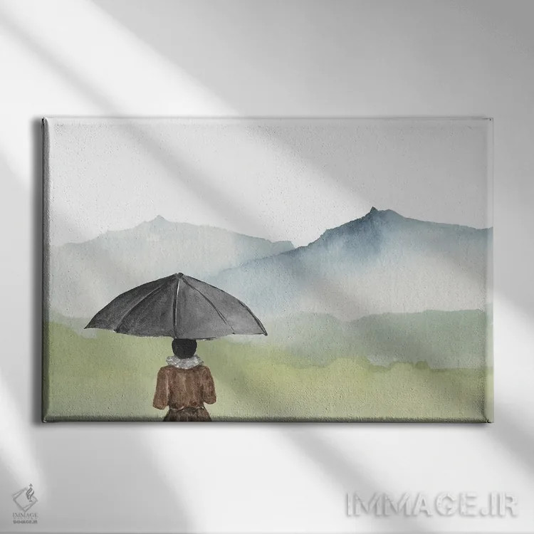 تابلو منظره اثر پیج ترنر - نمای روبهرو روی دیوار