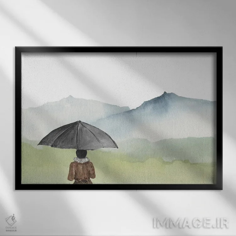 تابلو منظره اثر پیج ترنر - نمای قابدار مشکی