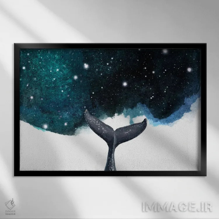تابلو هنر سورئال اثر پیج ترنر - نمای قابدار مشکی