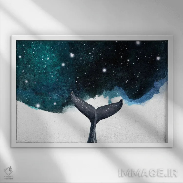 تابلو هنر سورئال اثر پیج ترنر - نمای قابدار سفید