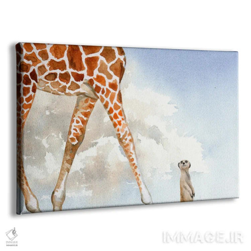 تابلو حیوانات بامزه اثر پیج ترنر - نمای پرسپکتیو محصول