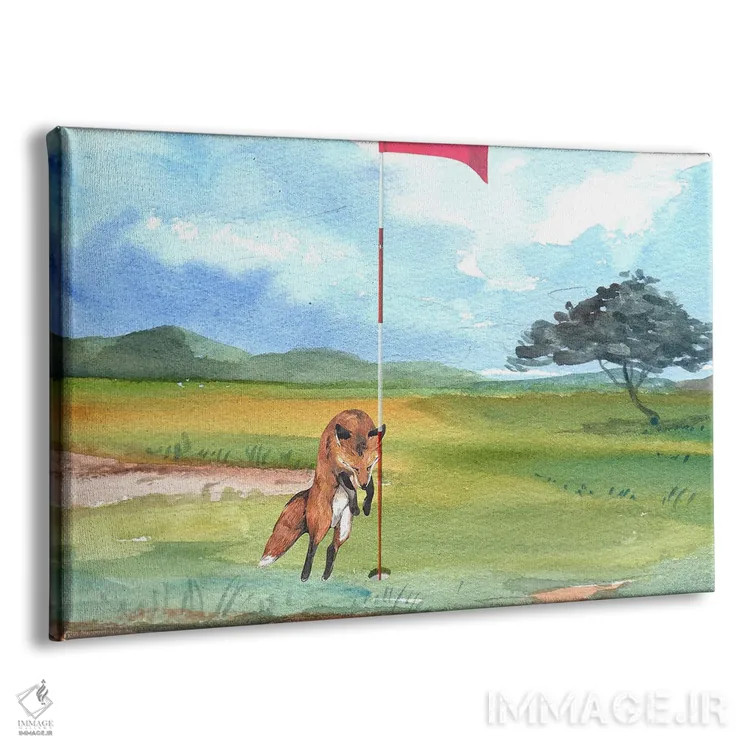 تابلو حیوانات بامزه اثر پیج ترنر - نمای پرسپکتیو محصول