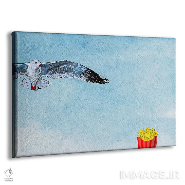 تابلو حیوانات بامزه اثر پیج ترنر - نمای پرسپکتیو محصول