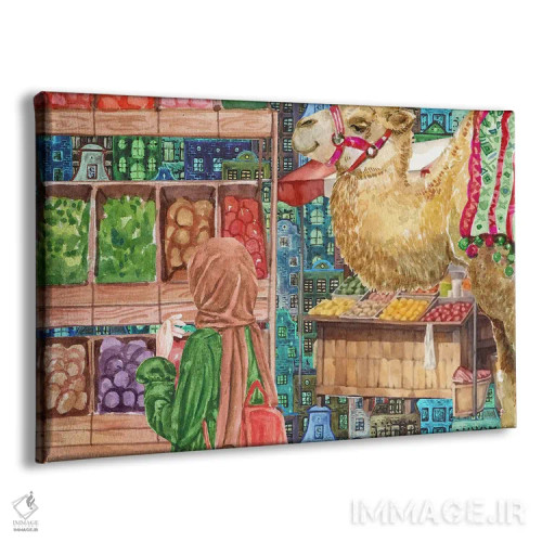 تابلو سفر به بازارها اثر پیج ترنر - نمای پرسپکتیو محصول