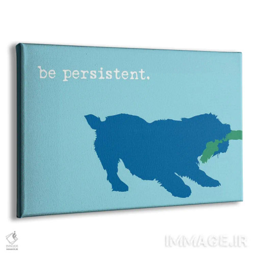 تابلو پافشاری کن، آبی روی آبی اثر داگ ایز گود اند کت ایز گود (برند طراحی) - نمای پرسپکتیو محصول