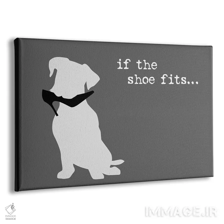 تابلو کفش اندازه است III اثر داگ ایز گود اند کت ایز گود (برند طراحی) - نمای پرسپکتیو محصول