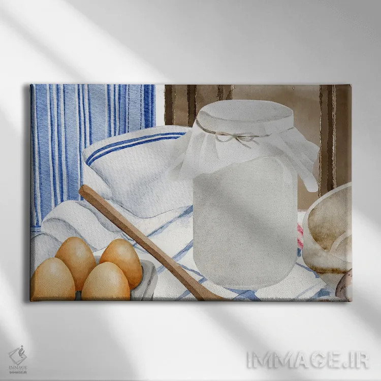 تابلو آمادهسازی برای آشپزی اثر پیج ترنر - نمای روبهرو روی دیوار