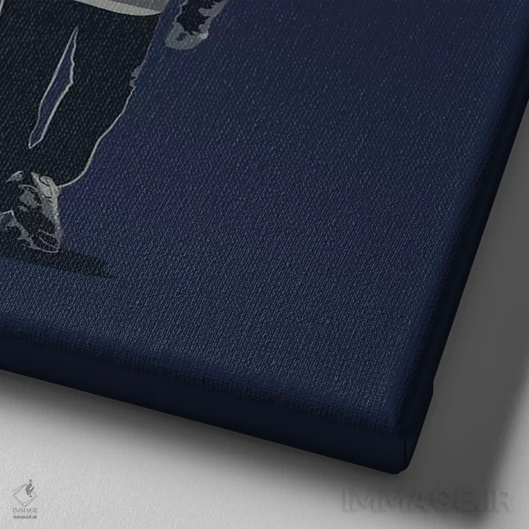 تابلو مکالمه لازم نیست (کوهنوردی) اثر داگ ایز گود اند کت ایز گود (برند طراحی) - نمای نزدیک بافت بوم